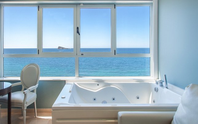 Chambre jacuzi avec vue sur la mer  premium Villa del Mar Hôtel Benidorm