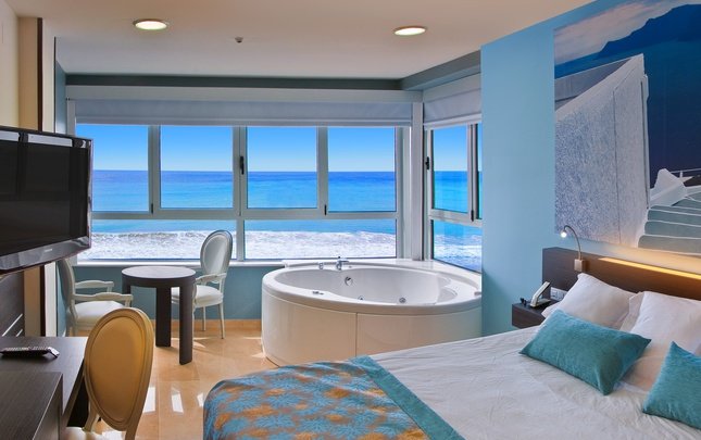 Chambre jacuzi avec vue sur la mer  premium Villa del Mar Hôtel Benidorm